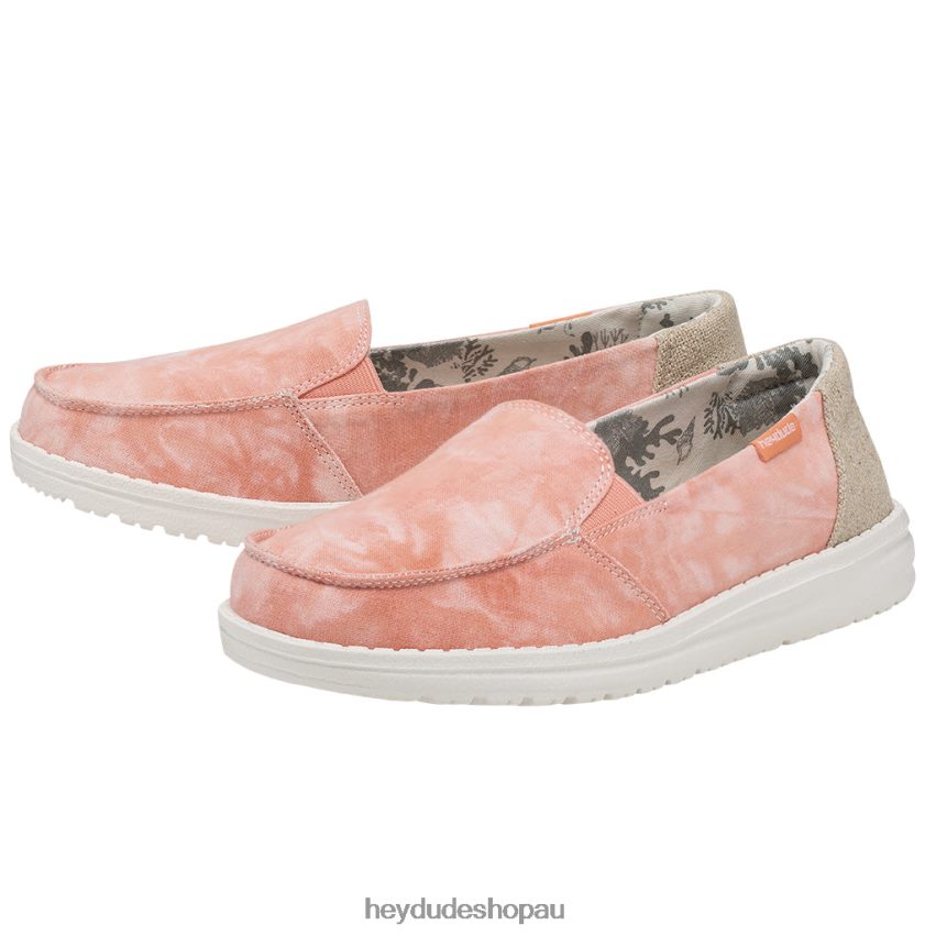 Hey Dude Lena Tye Dye Peach Women V4Z6484