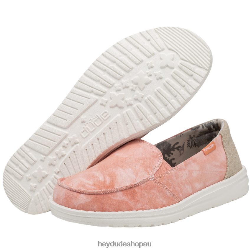 Hey Dude Lena Tye Dye Peach Women V4Z6484