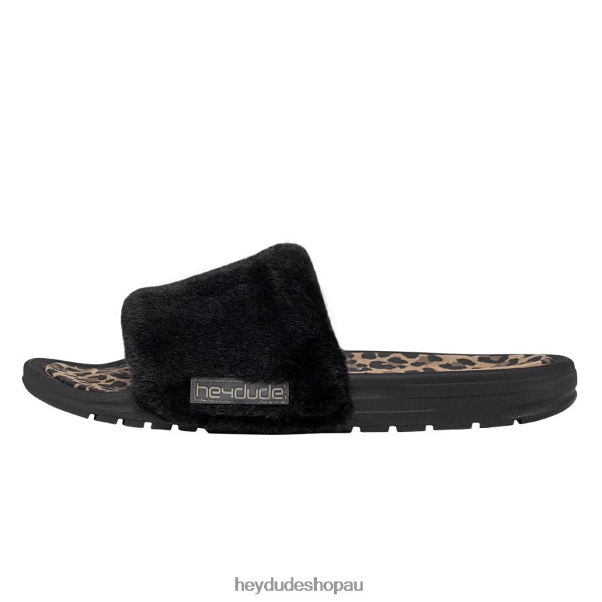 Hey Dude Peggy Black Cheetah Women V4Z6477