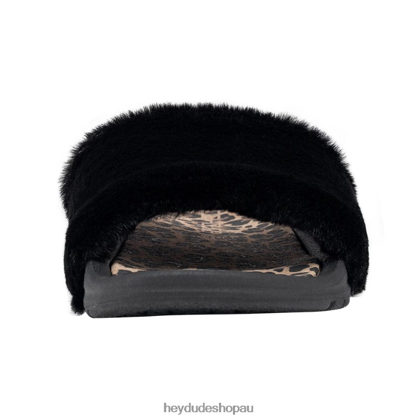 Hey Dude Peggy Black Cheetah Women V4Z6477