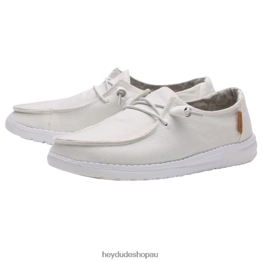 Hey Dude Wendy Chambray White Women V4Z6439