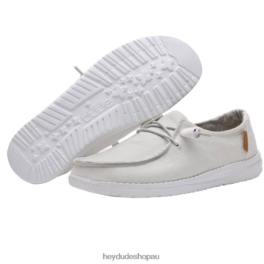 Hey Dude Wendy Chambray White Women V4Z6439