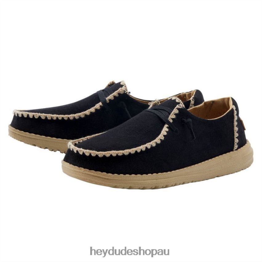 Hey Dude Wendy Crochet Black Women V4Z6428