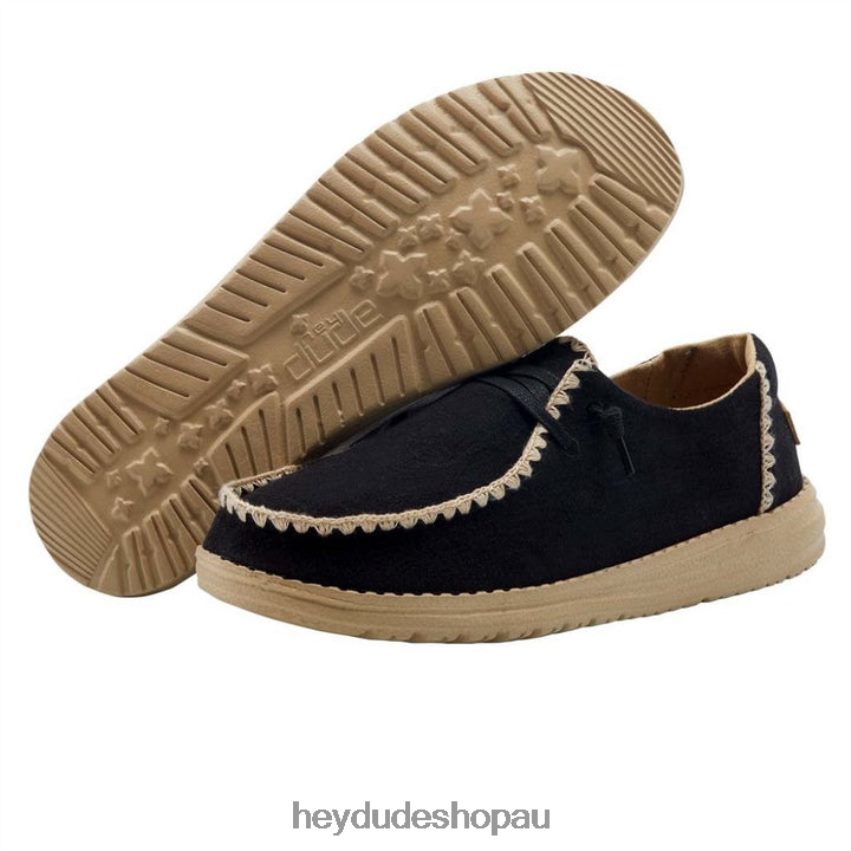 Hey Dude Wendy Crochet Black Women V4Z6428