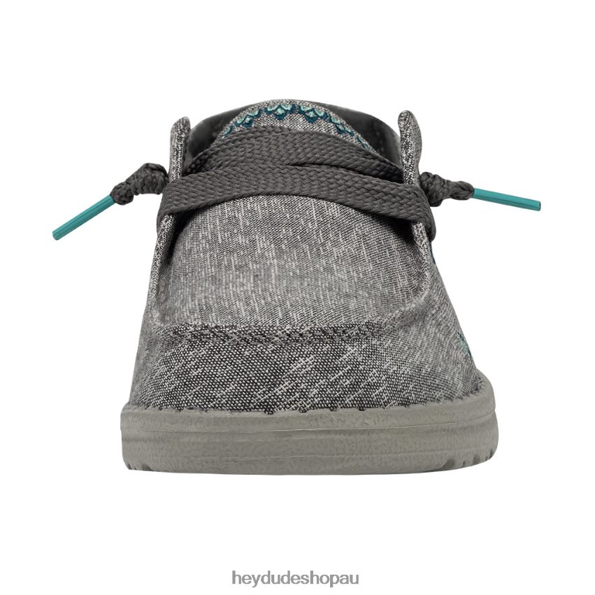 Hey Dude Wendy Flora Tulip Grey Women V4Z6415