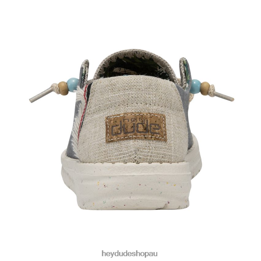 Hey Dude Wendy Natural Indigo Women V4Z6410