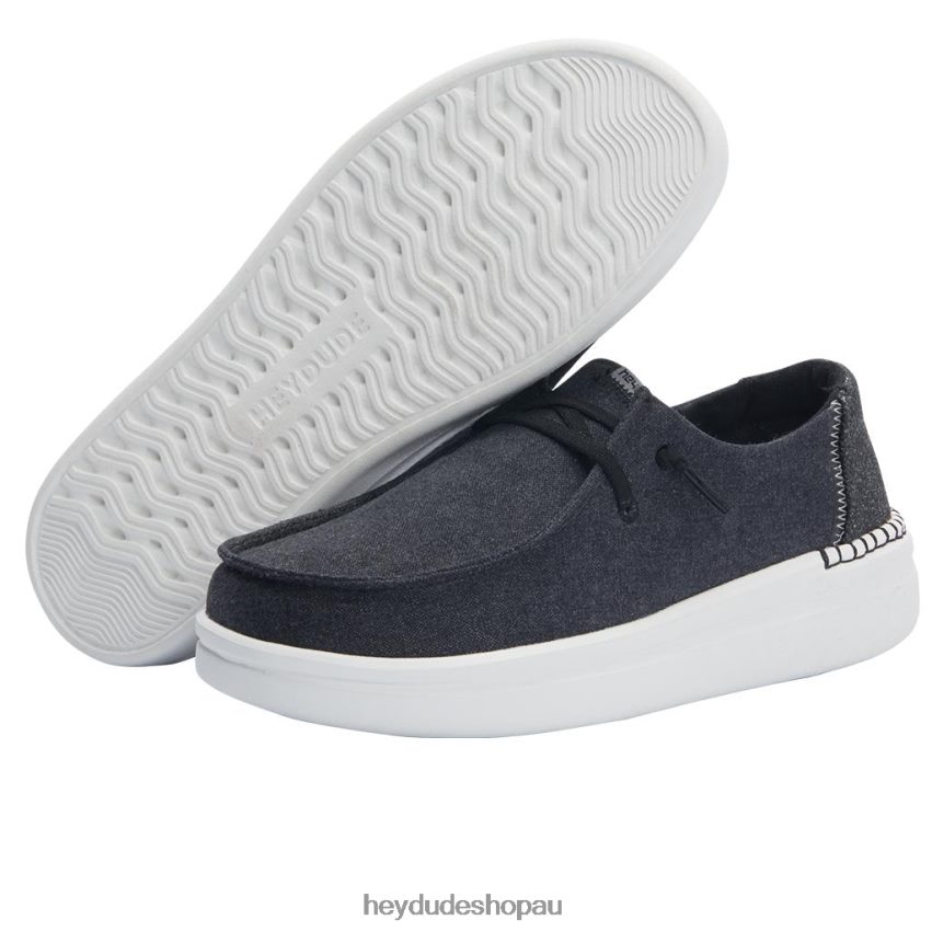 Hey Dude Wendy Rise Chambray Black Women V4Z6426