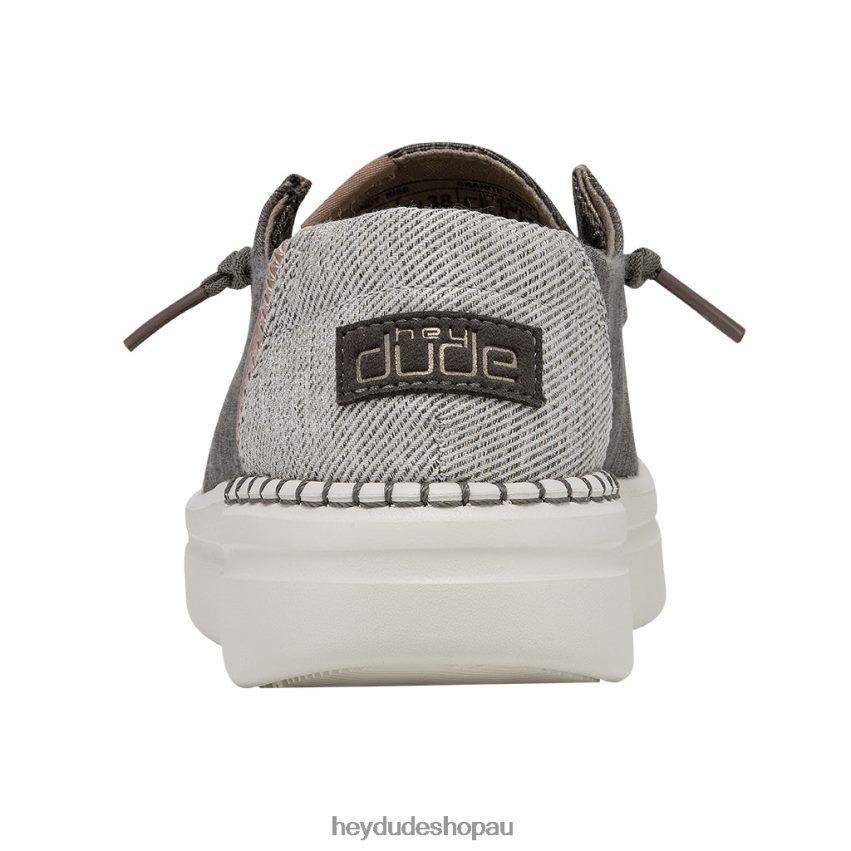 Hey Dude Wendy Rise Chambray Granite Grey Women V4Z6425