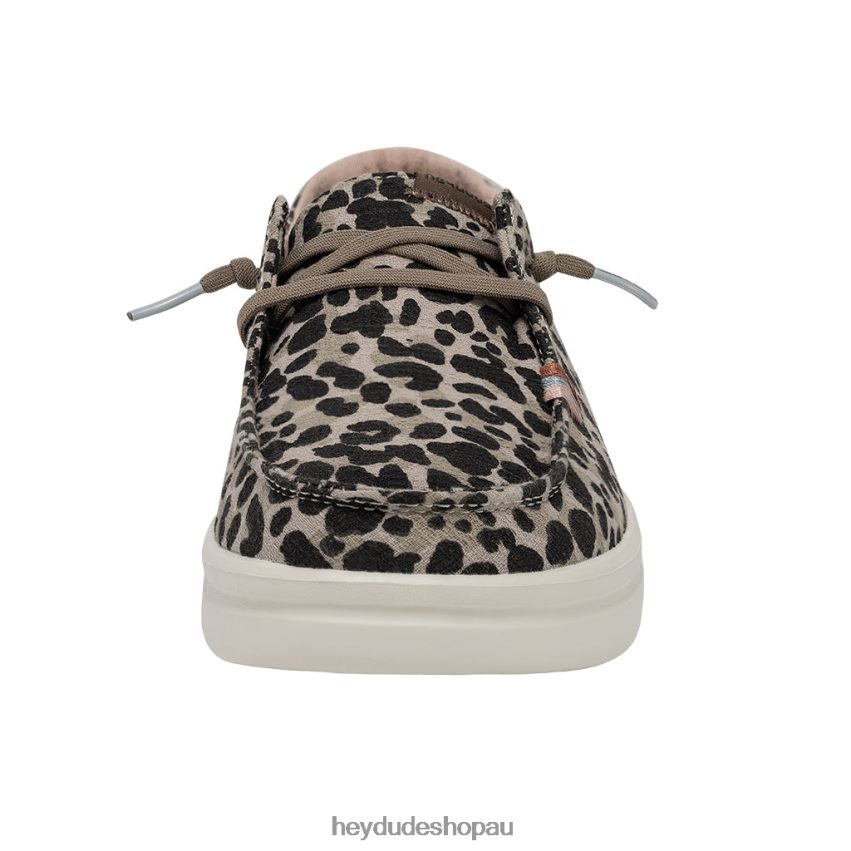 Hey Dude Wendy Rise Chambray Jungle Beige Women V4Z6422