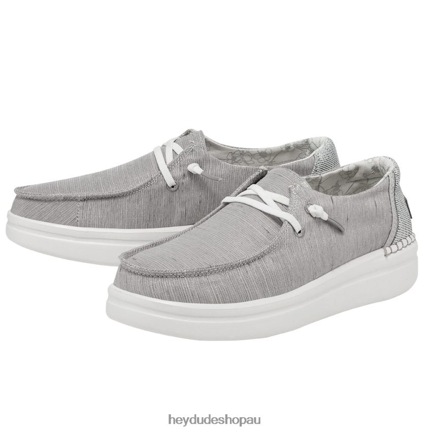 Hey Dude Wendy Rise Chambray Lunar Rock Women V4Z6424