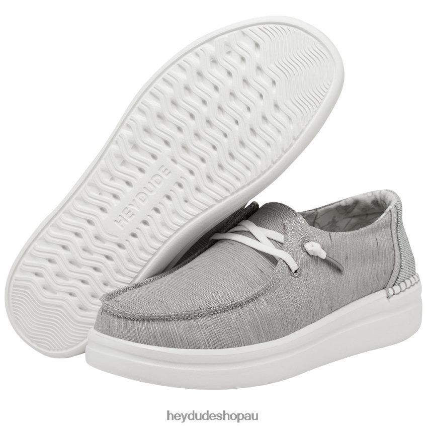 Hey Dude Wendy Rise Chambray Lunar Rock Women V4Z6424