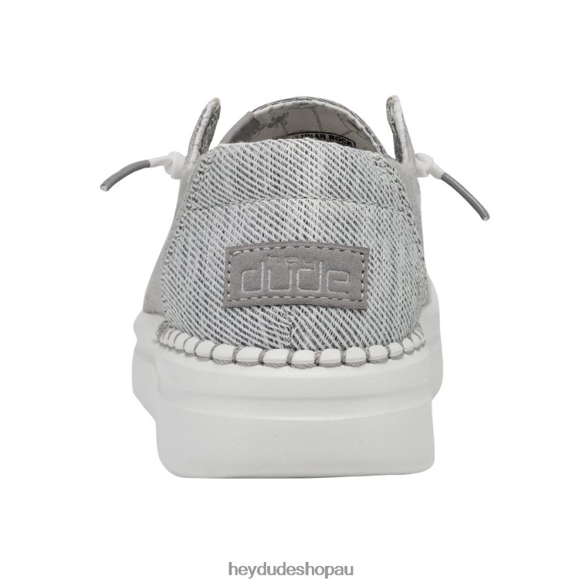 Hey Dude Wendy Rise Chambray Lunar Rock Women V4Z6424