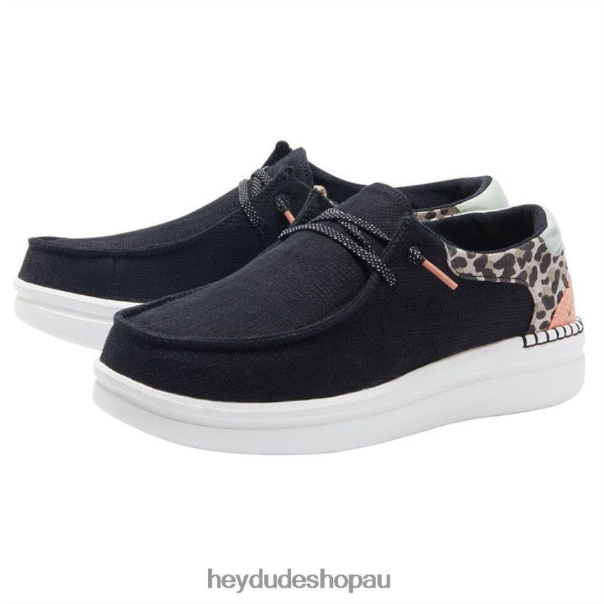 Hey Dude Wendy Rise Jungle Funk Black Women V4Z64115