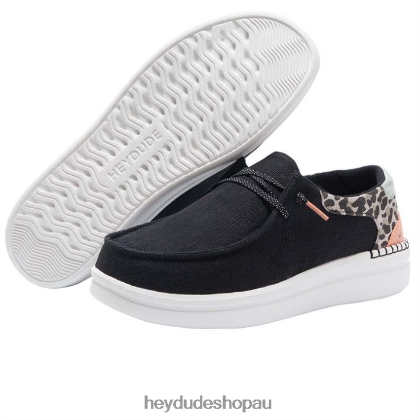 Hey Dude Wendy Rise Jungle Funk Black Women V4Z64115