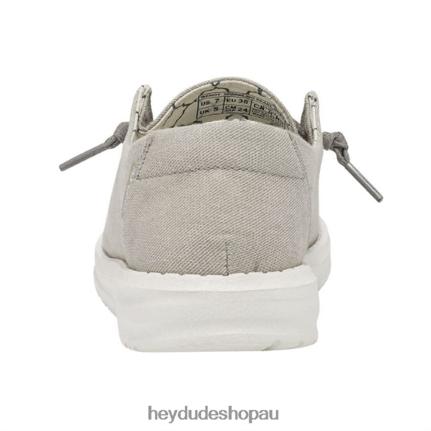 Hey Dude Wendy Sparkling Pearl Grey Women V4Z6450