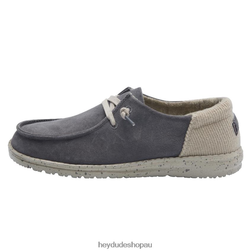 Hey Dude Wendy Suede Dark Grey Women V4Z6447
