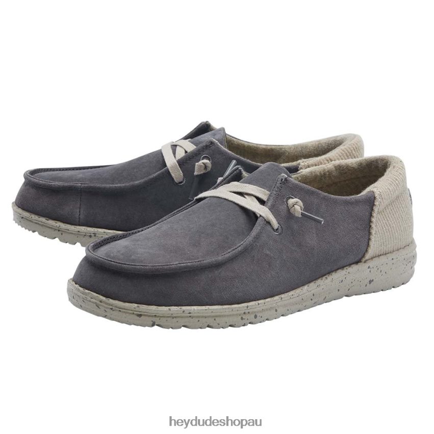 Hey Dude Wendy Suede Dark Grey Women V4Z6447