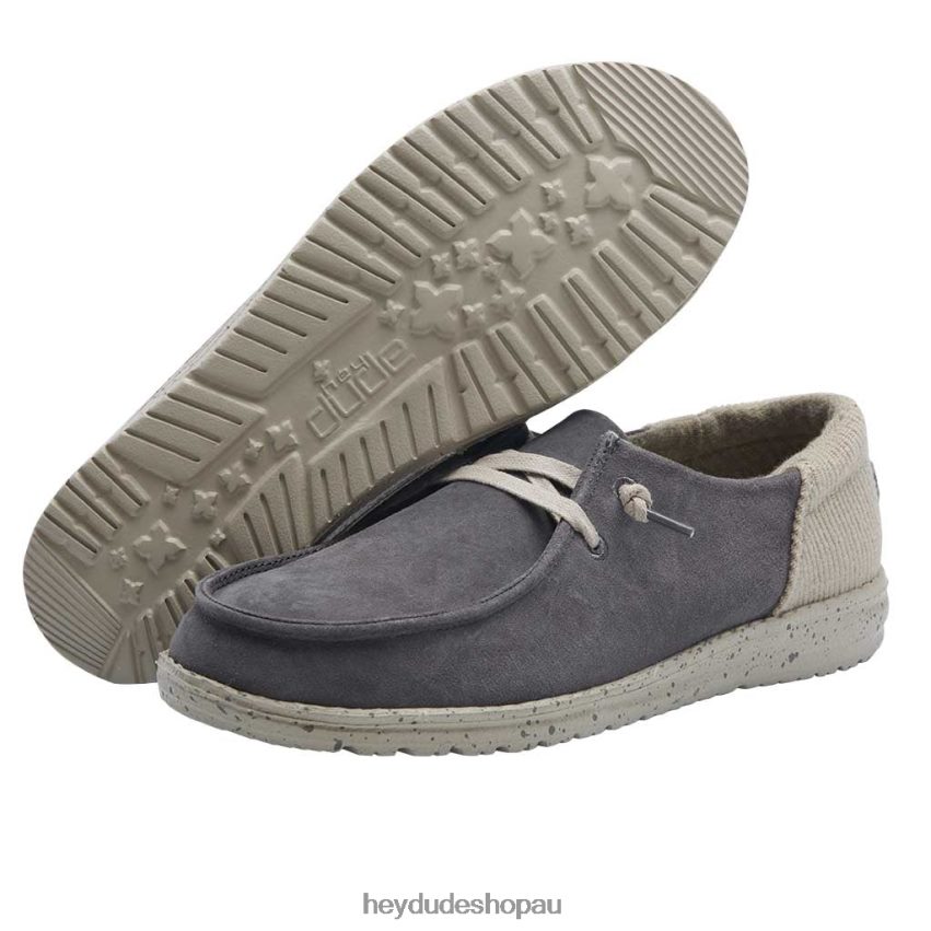 Hey Dude Wendy Suede Dark Grey Women V4Z6447