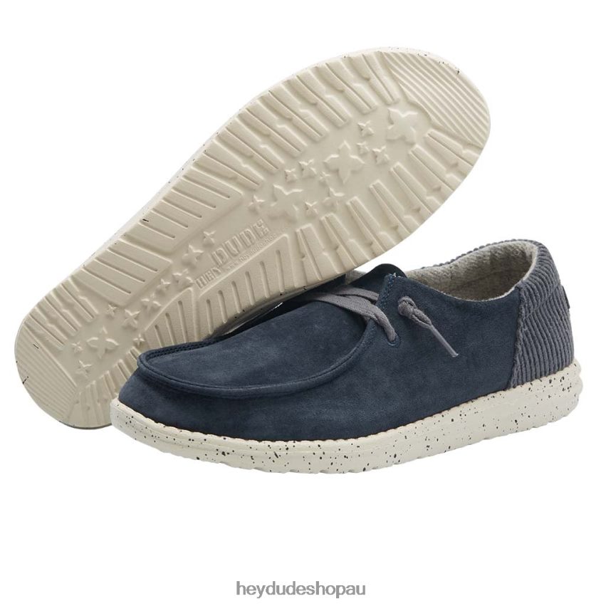 Hey Dude Wendy Suede Navy Women V4Z6448