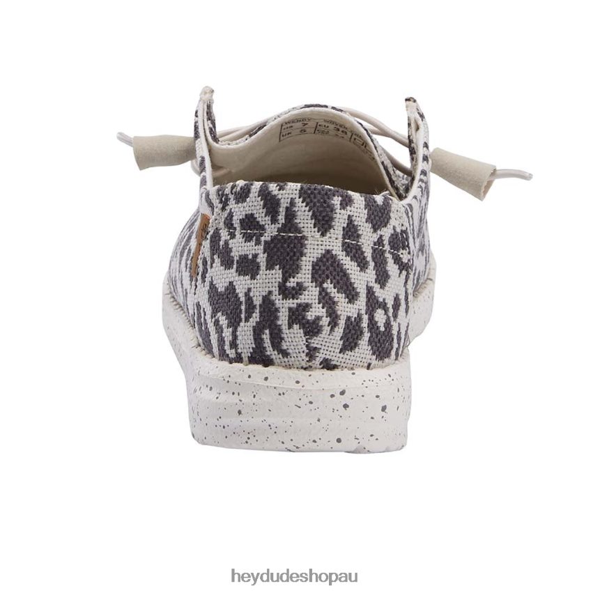 Hey Dude Wendy Woven Cheetah Grey Women V4Z6459